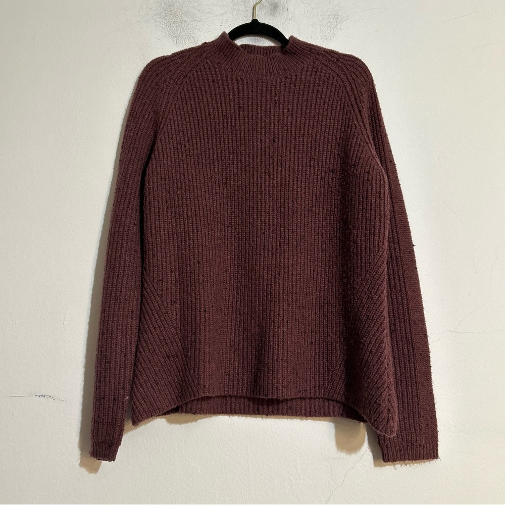 Kuhl Ida Mock Neck Pullover Knit Sweater Medium Fall Cozy Fisherman